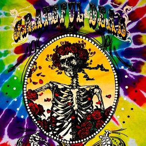 Grateful Dead Ripple Junction multicolor tie dyed graphic t-shirt unisex